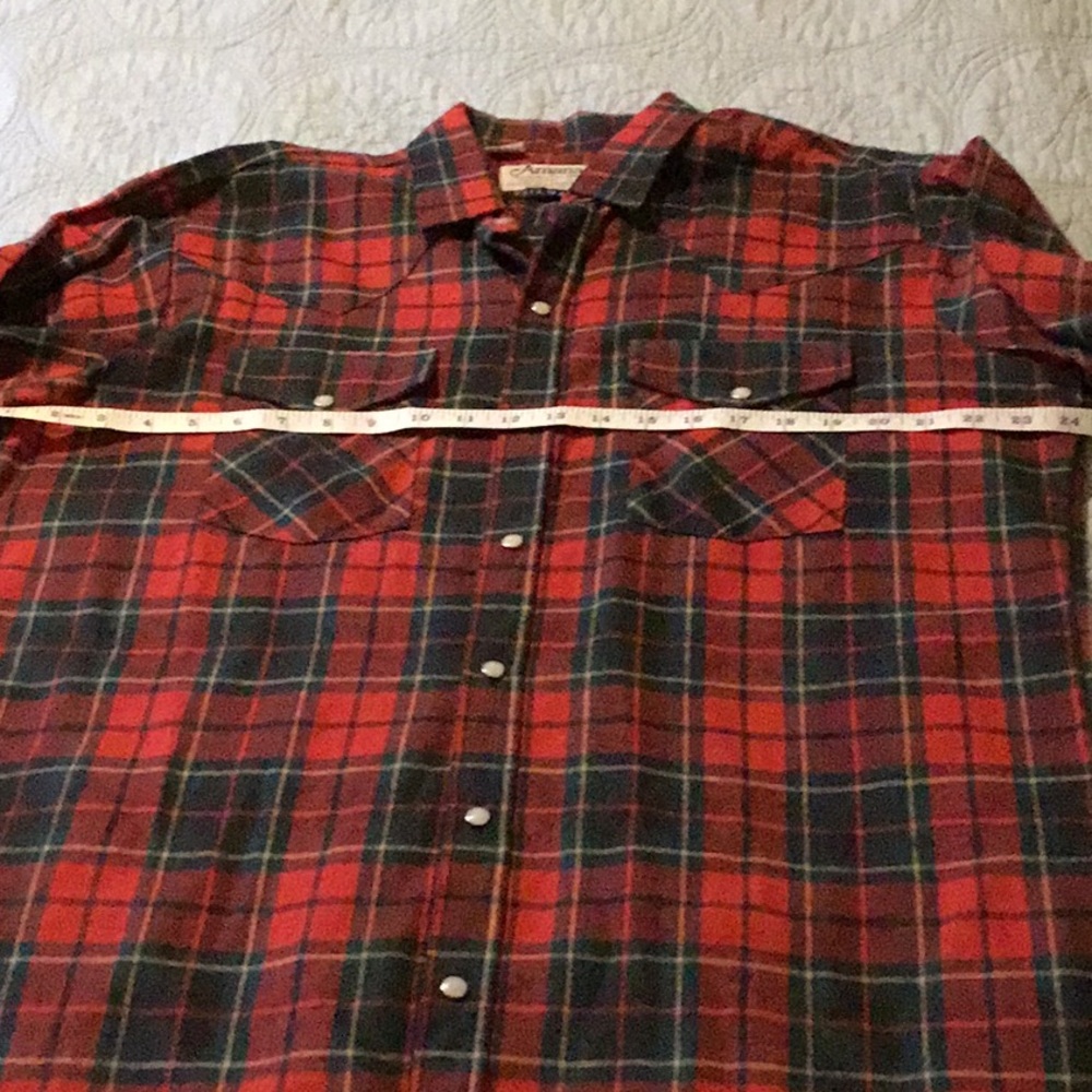 Vintage Amana men’s flannel shirt, new w/o tags, size 16/16 1/2 Tall - Picture 6 of 9